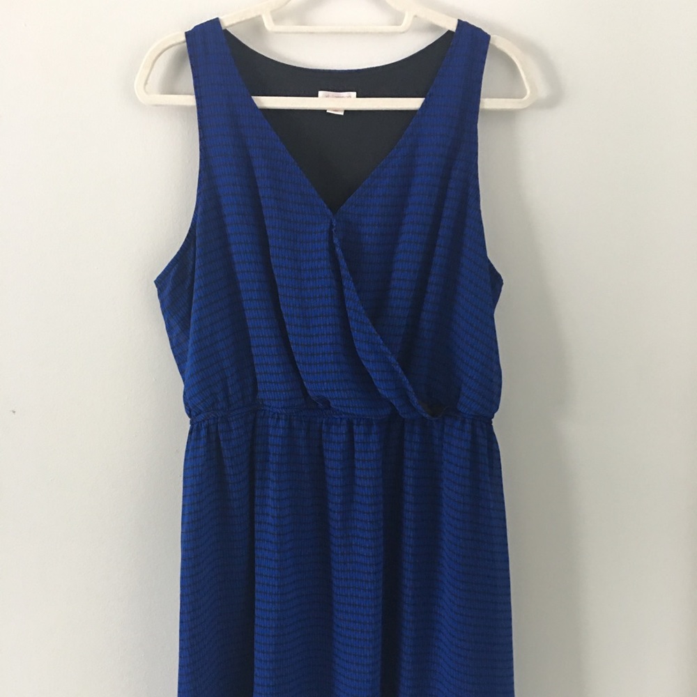 Merona Blue and Black Sleeveless Dress 🖤SALE🖤